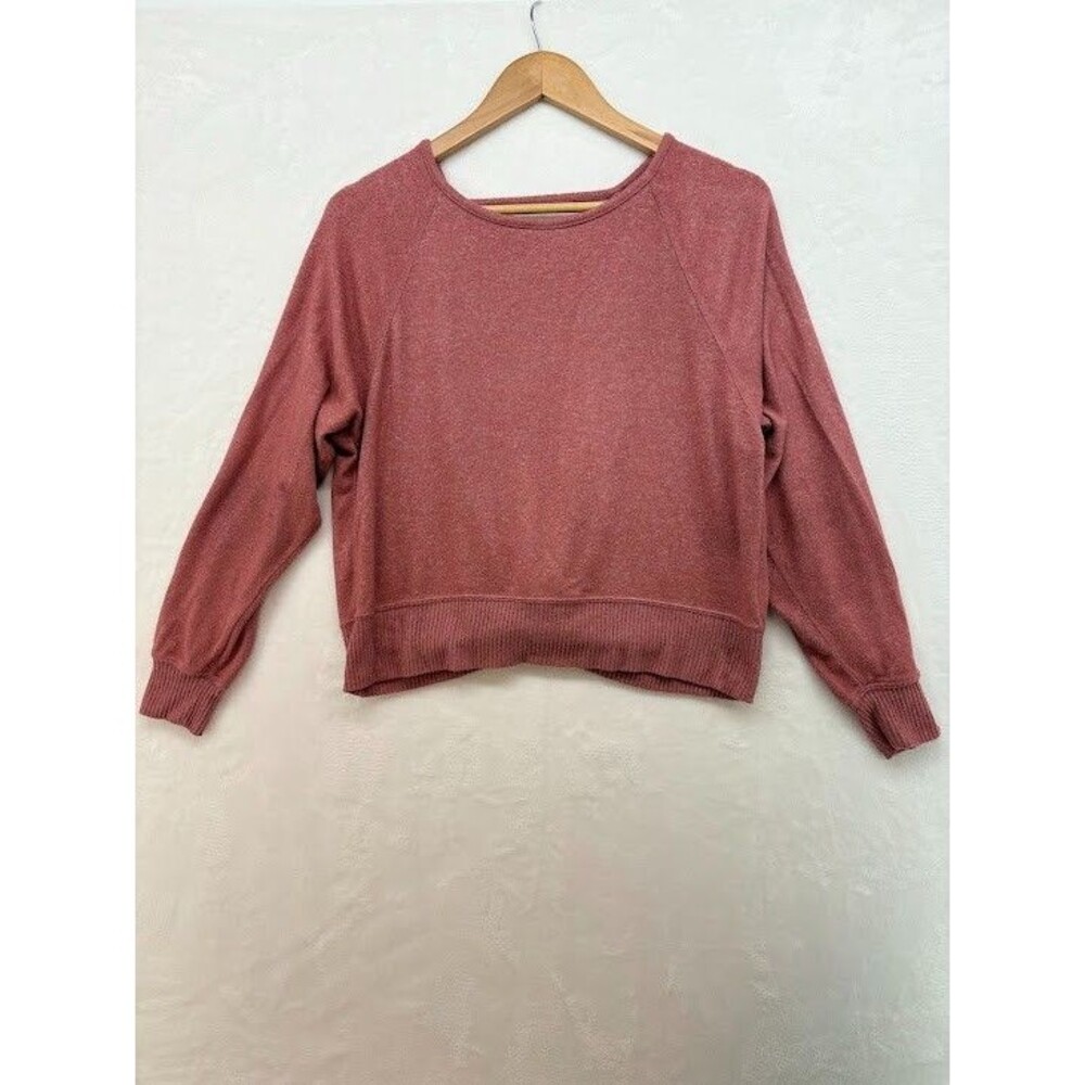 Cozie by‎ Pink Rose Size Small Pink Sweater with Open Back